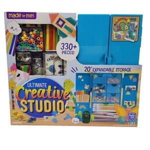 Creative Studio 330pc Craft Kit Includes Storage Box Markers Beads Gems Sticker